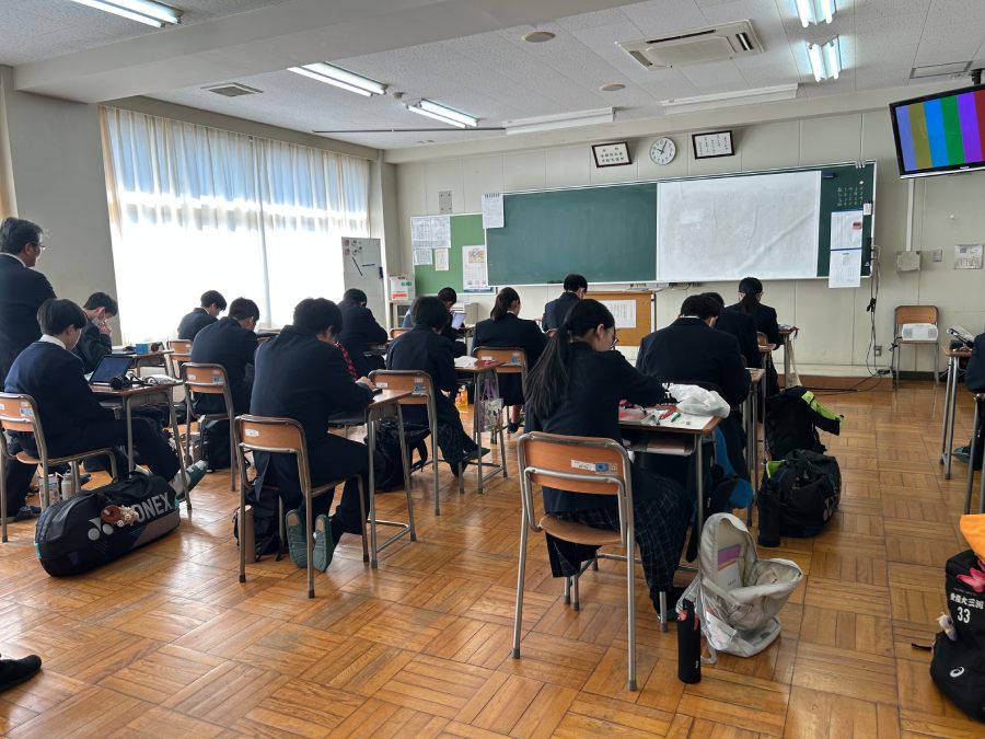 タブレットを使った授業の様子