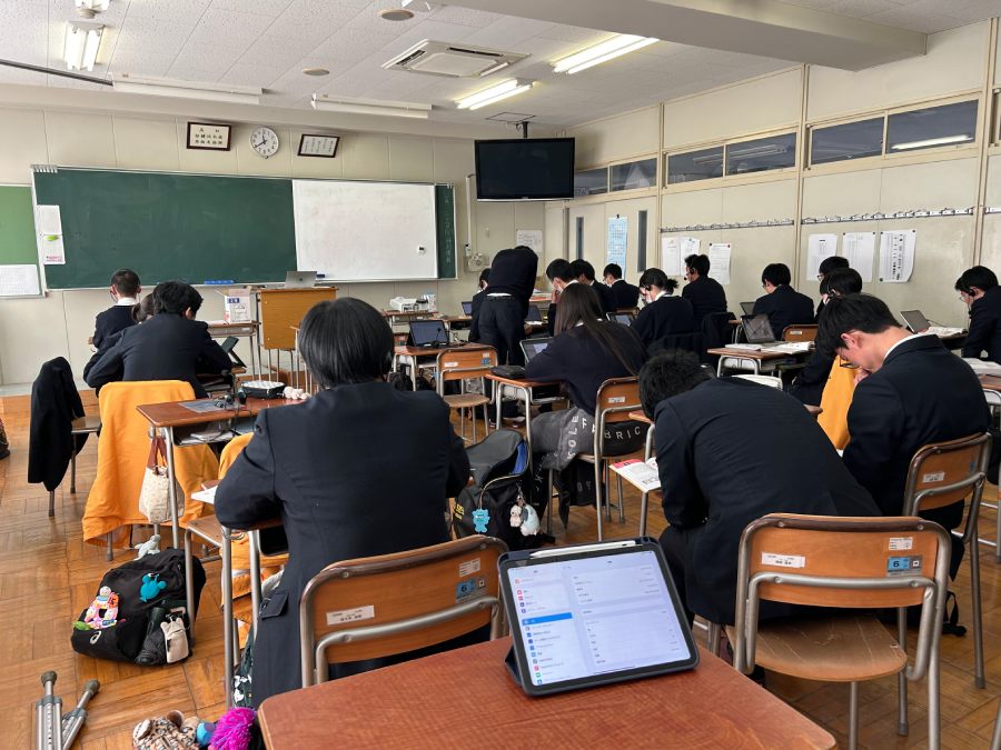 オンライン英検対策レッスンの様子